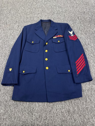 Vtg military jacket - military, 46l